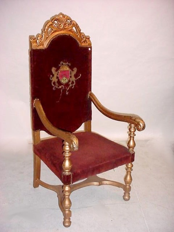 english throne chair